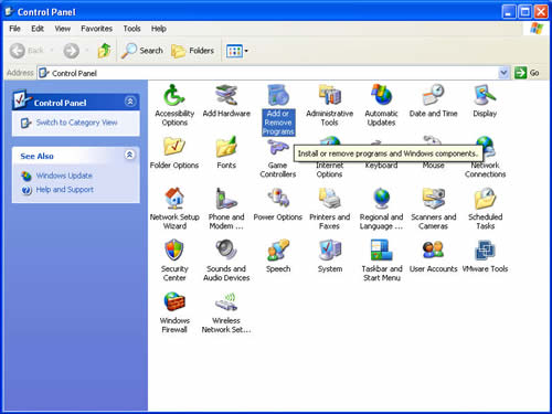 Windows XP Uninstall Instructions